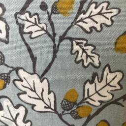 "Acorn Trail Cushion Cover Set Of 2 Duck Egg Blue Cotton, 16""-24" - thumbnail 4