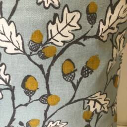 "Acorn Trail Cushion Cover Set Of 2 Duck Egg Blue Cotton, 16""-24" - thumbnail 3