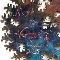 Shonin Han Kengai Copper Bonsai With A Pink Ocean Jasper Gemstone - thumbnail 3