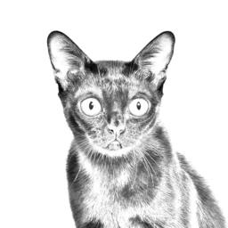 Bombay Cat - Wooden Stand For Candles/Pens With The Image Of A New Collection - thumbnail 2