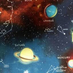 Astronomy Crib Sheet Planets, Solar System Cotton Bedding - thumbnail 3