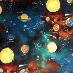 Astronomy Crib Sheet Planets, Solar System Cotton Bedding - thumbnail 2