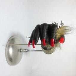Odd Furry Little Creature Held Gently in A Bizarre Red -Taloned Hand - thumbnail 1