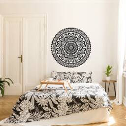 Circle Mandala Vinyl Wall Decal Bohemian Moroccan Decor #43 - thumbnail 3