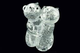 Art Glass Hugging Bears