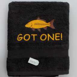 Personalised Fishing Bath Towel Or Large Sheet - Great Gift For Dad - thumbnail 1