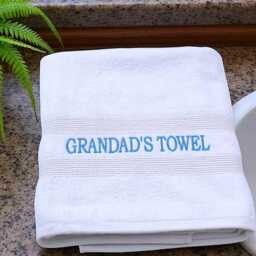Personalised Fishing Bath Towel Or Large Sheet - Great Gift For Dad - thumbnail 3
