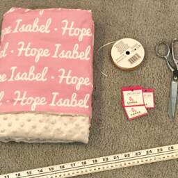 Personalized Minky Baby Blanket Custom Name Keepsake - thumbnail 4