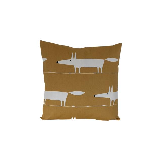 "Cushion Cover in Scion Midi Mr Fox Chai Mustard Yellow 14"" 16"" 18"" 20" - image 1