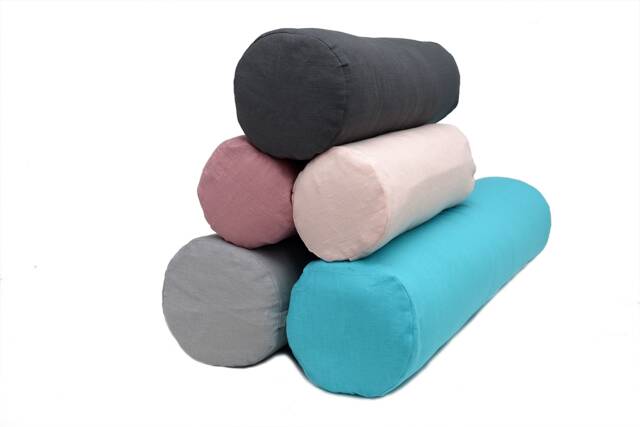 Bolster Linen Case With Zipper. Neckroll Zip-Off Cover. Zippered For Round Pillow. For Soft Bolsters. Any Size.custom Order - image 1