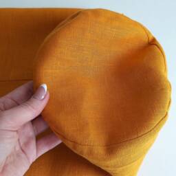 Bolster Linen Case With Zipper. Neckroll Zip-Off Cover. Zippered For Round Pillow. For Soft Bolsters. Any Size.custom Order - thumbnail 3