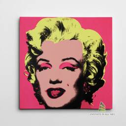 Andy Warhol Pink Marilyn Monroe Canvas Art Pop Wall Decor Abstract Print Picture -C882 - thumbnail 2