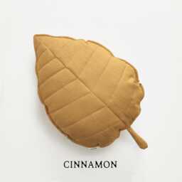 Linen Leaf-Shaped Pillow - 100% Natural Linen, Home Decoration - thumbnail 4