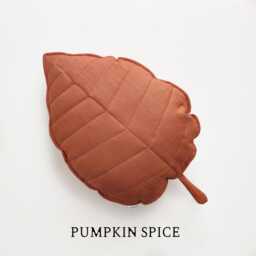 Linen Leaf-Shaped Pillow - 100% Natural Linen, Home Decoration - thumbnail 3