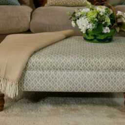 Custom Ottoman, Footstool, Selection Of Sizes & Fabrics Made To Order, Style Victoria - thumbnail 2
