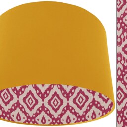 Pink Bohemian Lampshade Abstract Pattern Table Or Ceiling Light - thumbnail 2