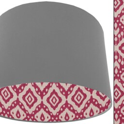 Pink Bohemian Lampshade Abstract Pattern Table Or Ceiling Light - thumbnail 3
