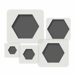 Hexagon Stencils For Home Decoration, 5 Piece Stencil Kit, Reusable Stencils Wall Art, Home D??cor, Painting, Arts & Crafts, Kids Crafts - thumbnail 1