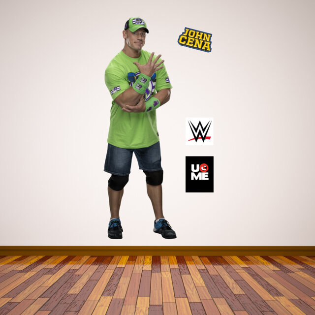 Wwe - John Cena Wrestler Decal 17 + Bonus Wall Sticker Set - image 1