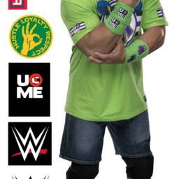 Wwe - John Cena Wrestler Decal 17 + Bonus Wall Sticker Set - thumbnail 2