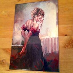 Lonely in Paris Ceramic Tile Wall Art, Glossy Finish - 8x12 - thumbnail 2