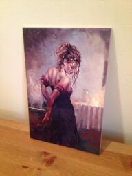 Lonely in Paris Ceramic Tile Wall Art, Glossy Finish - 8x12 - thumbnail 1