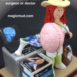 Personalized Neurologist's Gift, Custom Made Doctor's Figurine - Neurology Graduation Gift Neurosurgery Brain - thumbnail 3