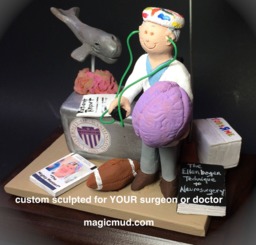 Personalized Neurologist's Gift, Custom Made Doctor's Figurine - Neurology Graduation Gift Neurosurgery Brain