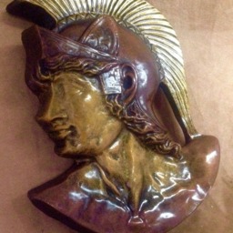 Antique Reproduction Pair Of Trojan Spartan Greek Roman Wall Plaques - thumbnail 4