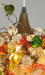 Ceiling Light Chandeliers With Hand Made Flowers For Living Room, Dining Room Or Bedroom - thumbnail 2