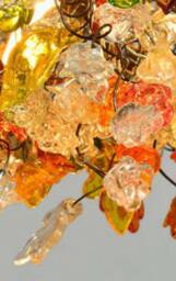 Ceiling Light Chandeliers With Hand Made Flowers For Living Room, Dining Room Or Bedroom - thumbnail 3