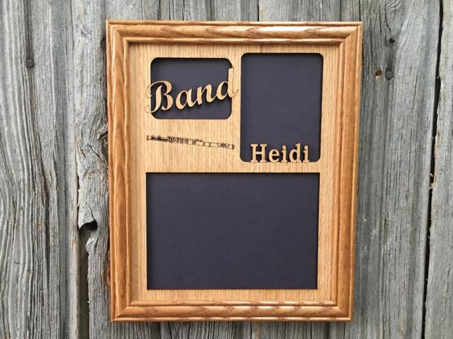 Band Picture Frame - 8x10 Holds 5x7 & 3x4 Photos Award, Gift For Musician, Musician Director, Music - image 1