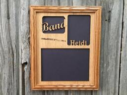 Band Picture Frame - 8x10 Holds 5x7 & 3x4 Photos Award, Gift For Musician, Musician Director, Music - thumbnail 1
