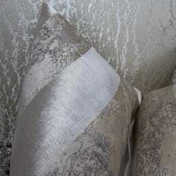 Luxury Striped Marble Cushion Cover Beige Grey Designer Fabric - Handmade UK - thumbnail 2