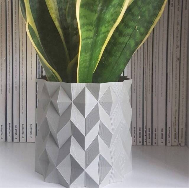 Geometric Indoor Planters, Sustainable Plant Pot, Modern Art Decor - image 1