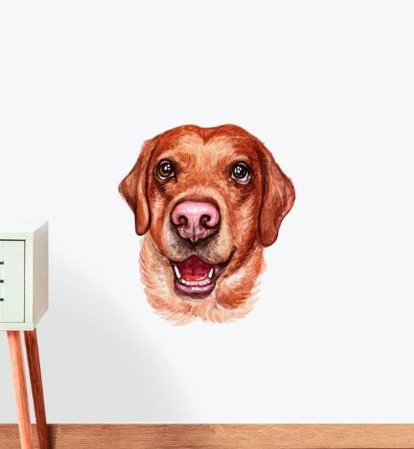 Labrador Dog Wall Sticker Decal - Dogs & Pets Stickers, Art, Decals, Kids Animals Decals