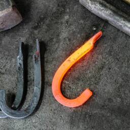 Hand Forged Metal Key Hook, Square Style - thumbnail 3