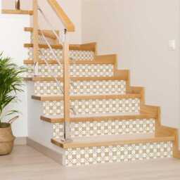 Talavera Cream & White Tile Stickers Wall Mural Bath Tile Mexican Set Of 20 Tiles Decals Kitchen Tiles K14 - thumbnail 3