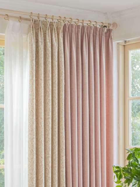 Ronnie Jacquard Curtain, Pink Curtain For Nursery, Custom Panel, Grils Room Drapes Kidsroom & Livingroom, 1Pc - image 1