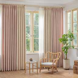 Ronnie Jacquard Curtain, Pink Curtain For Nursery, Custom Panel, Grils Room Drapes Kidsroom & Livingroom, 1Pc - thumbnail 2