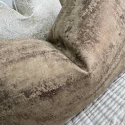 Gold Copper Cushion Cover, Bolster Pillow Throw Cover Perfect For Brown Interior, Designer Prestigious Textile Caesar Sienna - thumbnail 4