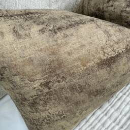 Gold Copper Cushion Cover, Bolster Pillow Throw Cover Perfect For Brown Interior, Designer Prestigious Textile Caesar Sienna - thumbnail 3