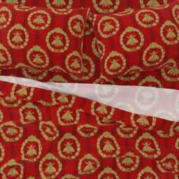Honeybee Sheets - Napoleonic Bees Queen Bee By Peacoquettedesigns Royal Faux Gilt Napoleon Cotton Sateen Sheet Set Bedding Spoonflower - thumbnail 3