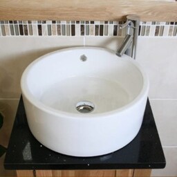 Cloakroom Bathroom Vanity Unit Oak Quartz Stone Ceramic Wash Basin 309Bqcbc - thumbnail 3