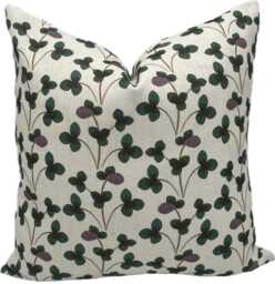 Ottoline Chintz Constance Green & Lilac Cushion Cover Pillow Double Sided - thumbnail 1