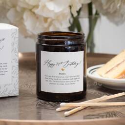 Personalised 70Th Birthday Candle - Thoughtful, Unique, Gift - thumbnail 1