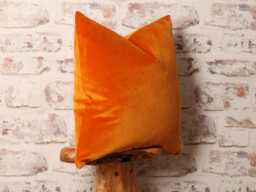 Burnt Orange Luxury Velvet Cushion Cover Mid-Century Modern Linwood Design - thumbnail 1