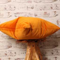 Burnt Orange Luxury Velvet Cushion Cover Mid-Century Modern Linwood Design - thumbnail 3
