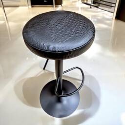 Genuine Leather Counter Bar Stools Featuring A Unique Embossed Pattern - C - Gl - thumbnail 3