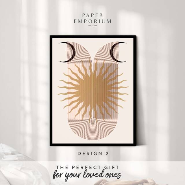 stylish Boho D??cor Prints, Classic Colours, Custom Colour Print - Home, Kitchen, Bathroom Decor, Modern , Bedroom Print, Decor - image 1